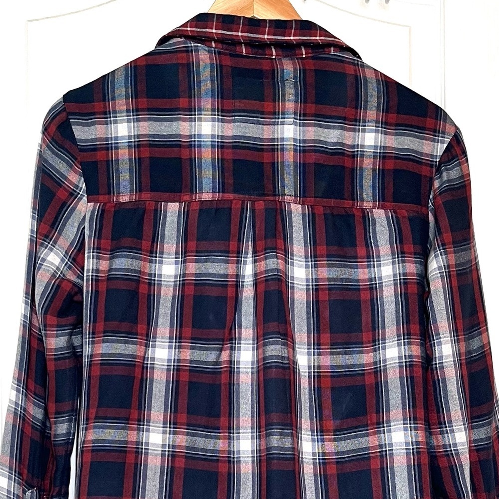Abercrombie & Fitch Plaid Flannel Shirt, Size S Oversized Lumberjack Grunge Y2K - Picture 5 of 12